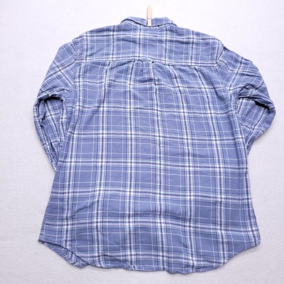 Pacsun Casual Button Up Short Sleeve Shirt Mens Size Extra Small XS Blue White - Picture 10 of 11